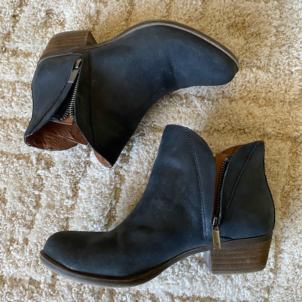 Lucky Brand Black Ankle Booties